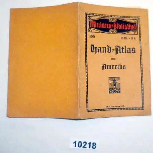Miniatur Bibliothek 155: Hand-Atlas von Amerika