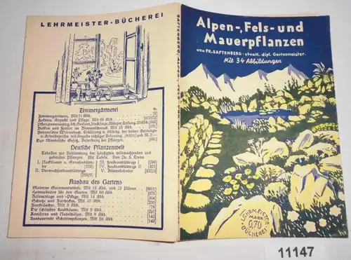 Alpen-, Fels- und Mauerpflanzen (Lehrmeister-Bücherei Nr. 228/69)