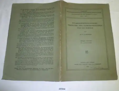 Essais et démonstrations phytosanitaires à l'école (collecte de données scientifiques et pédagogiques)