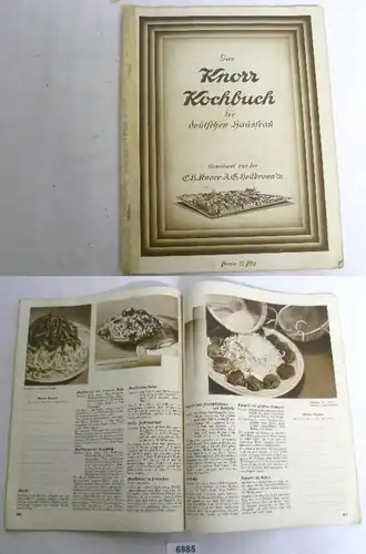 Le livre de cuisine Knorr de la ménagère allemande