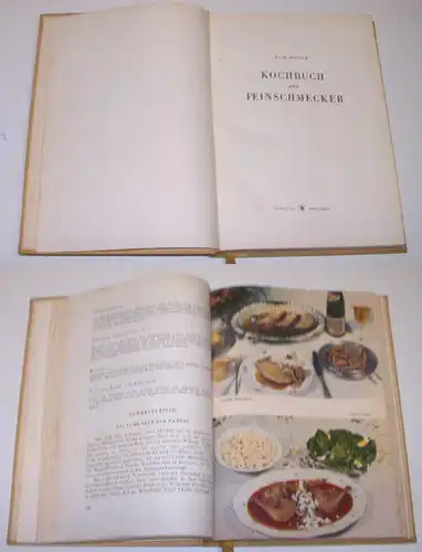 Livre de cuisine pour gourmets..