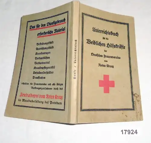 Livre d'enseignement pour les auxiliaires féminins des Deutsche Frauenvereine der Rouge