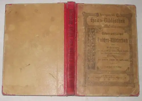 Homöopathische Haus Bibliothek Nr. 4 / kleines medizinisches Taschen Wörterbuch oder Erklärung von ca. 4000 in medizinis