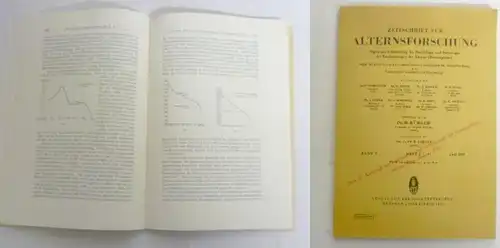 Zeitschrift für Alternsforschung - Organ zur Erforschung der Physiologie und Pathologie der Erscheinungen des Alters (Bi