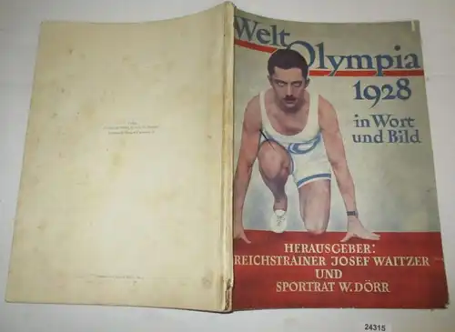 L'Olympia mondiale en 1928 en mot et en image. Lancement de la mémoire allemande sur les Jeux Olympiques Amsterdam 1929.