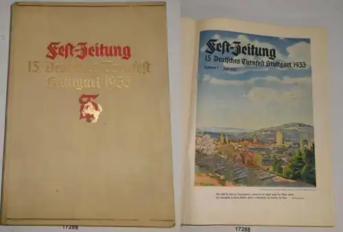 Fest Journal 15e Fête allemande de la gymnastique Stuttgart 1933 - Numéro 1 (juillet 1932) - numéro 15 (octobre 1933)