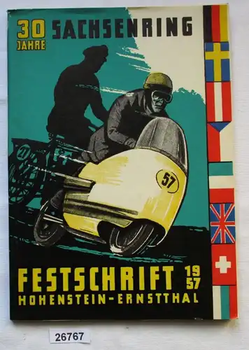 30 Jahre Sachsenring Hohenstein-Ernsttgal 18. August 1957 - Festschrift