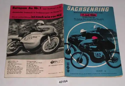 Sachsenring - Weltmeisterschaftslauf für Motorräder 17. Juli 1966
