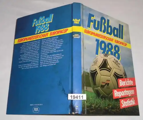 Football 1988 Championnat d'Europe Coupe d ' Europe - Rapports Rapports Statistiques