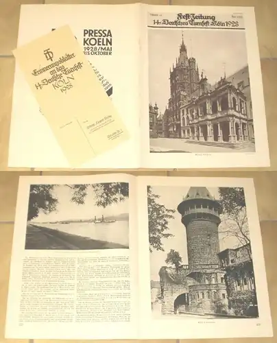 Journal de la fête 14ème Fête allemande de l'art à Cologne en 1928, numéro 10 - juin 1929