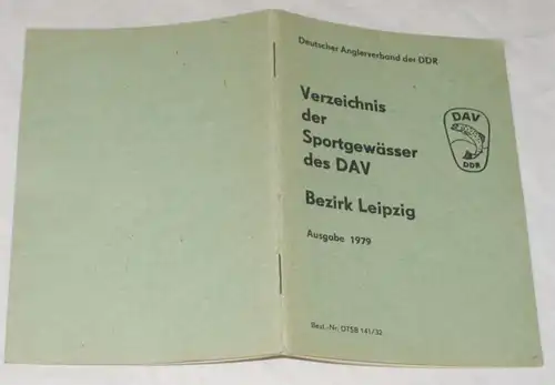 Verzeichnis der Sportgewässer des DAV Bezirk Leipzig