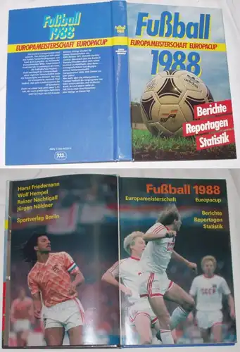 Fußball 1988 Europameisterschaft Europacup - Berichte, Reportagen, Statistik
