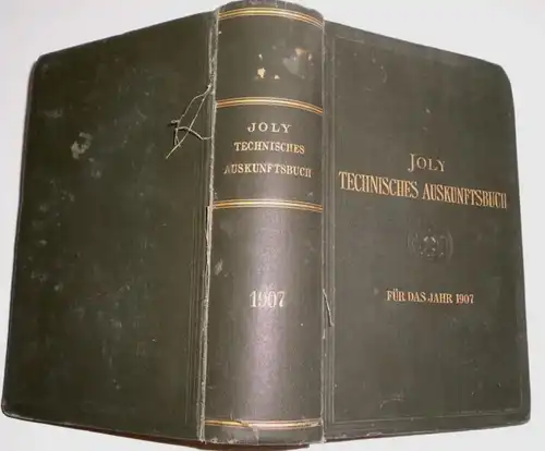 Livre technique pour l'année 1907.