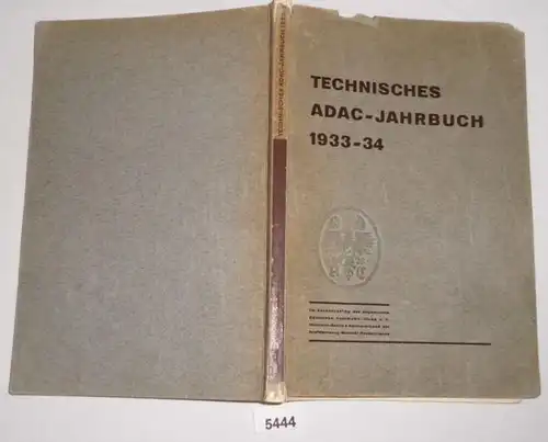 Annuaire technique ADAC 1933-34.