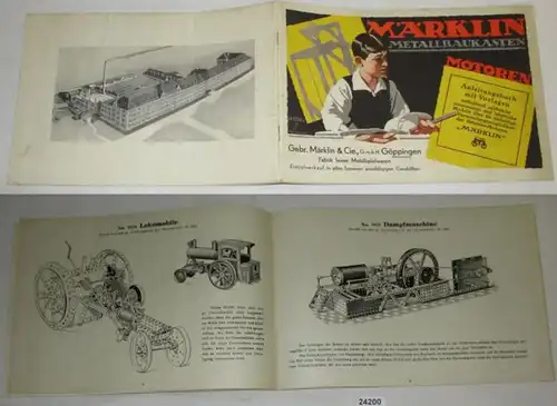 Märklin Metallbaukasten Motoren - Bauanleitungen für Betriebsmotoren (Nr. 72)