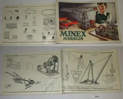 Marklin Boîte en métal - Instructions de construction MINEX n° 71a