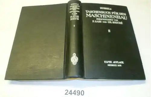 Dubbels Taschenbuch für den Maschinenbau, II. Band