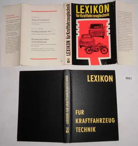 Lexicon pour la technologie automobile. .