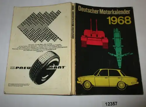 Calendrier des moteurs allemands 1968. ..