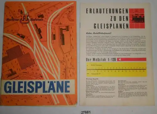 2 cahiers des chemins de fer Berliner TT - Notes explicatives sur les plans de voie, maintenant 4 rayons de la voie!