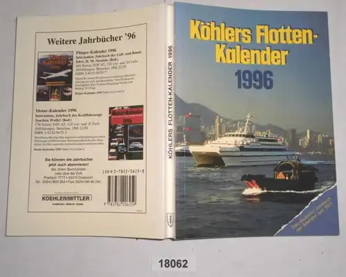 Agenda de la flotte de Köhler - L'annuaire allemand des transports maritimes 1996