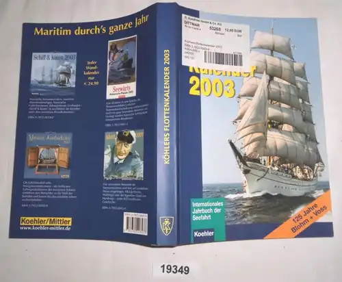 Agenda de la flotte de Köhler - Annuaire international de navigation 2003