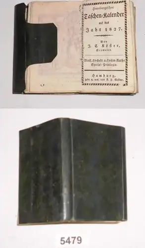 Hamburgischer Taschen-Kalender auf das Jahr 1827 - Minibuch