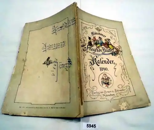 Calendrier des feuilles volantes de Munich pour 1890 (VIIe millésime)