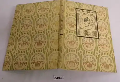 Goethe Kalender auf das Jahr 1907