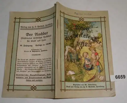 Nouveau calendrier pour les enfants 1912 (20e année)