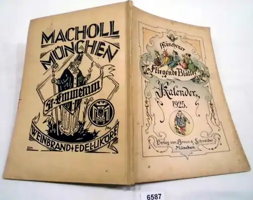 Calendrier des feuilles volantes de Munich pour 1925 (42e année)