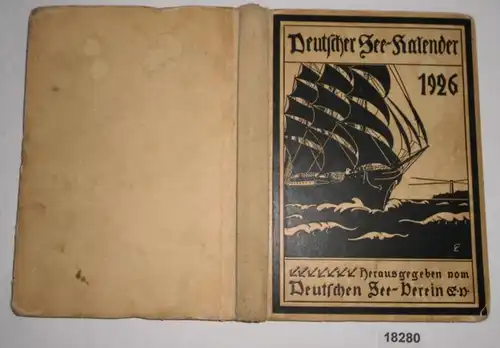 Calendrier allemand du lac pour l'année 1926