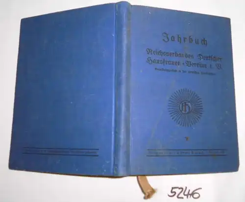 Jahrbuch des Reichsverbandes Deutscher Hausfrauen-Vereine e. V. Jahrgang 1927