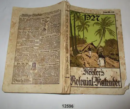 Le calendrier colonial allemand illustré de Köhler en 1927