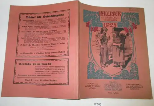 Calendrier 1928 pour Saxe et Thuringe - 24ème année