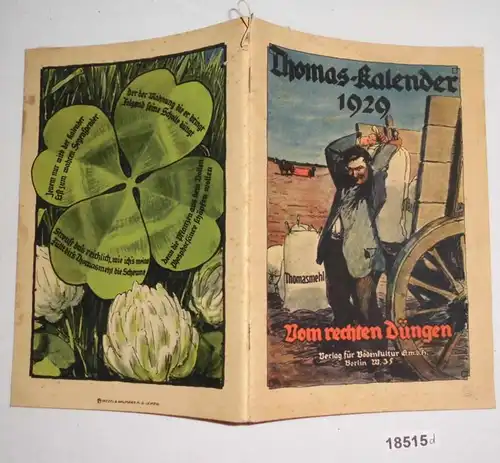 Thomas-Kalender 1929 - Vom rechten Düngen