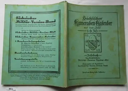 Calendrier des camarades de Saxons pour l'année 1930 - Annuaire de la Fédération militaire-union (E.V.)
