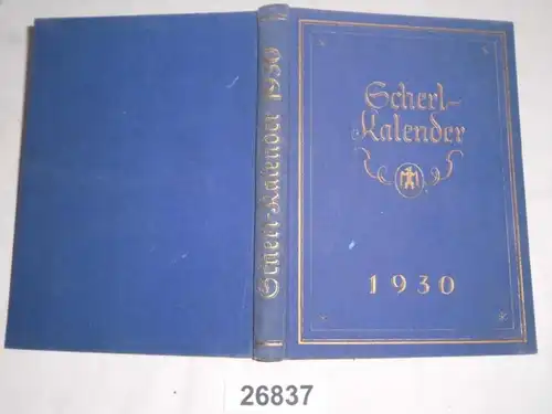 Calendrier des scherl 1930. .