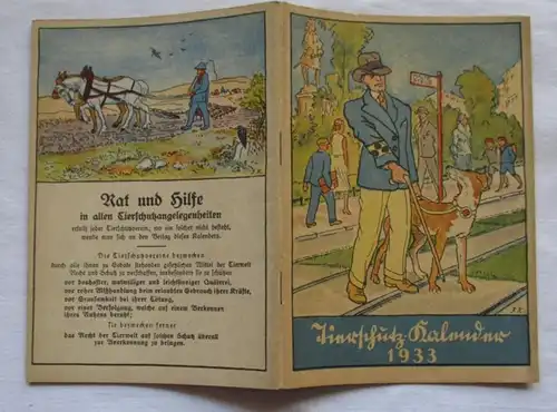 Tierschutzkalender 1933