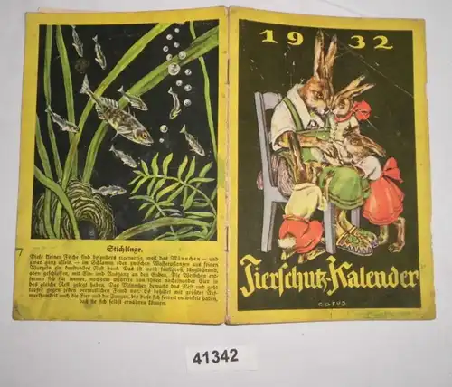 Calendrier des animaux 1932 - 1931 -