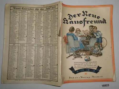 Der neue Hausfreund 1933 - Illustrierter Volkskalender für Stadt und Land