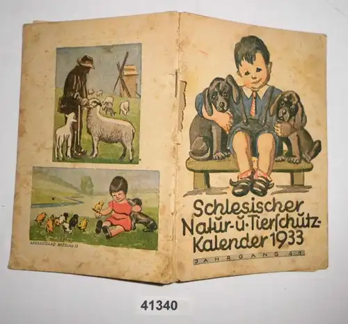 Shlesischer Natur- u. Tierschutz-Kalender 1933, Jahrgang 41