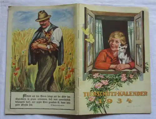 Tierschutz-Kalender 1934