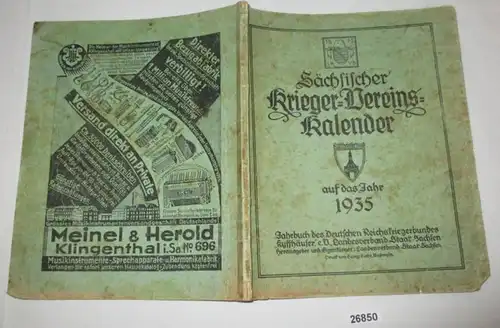Sächsischer Krieger-Vereins-Kalender auf das Jahr 1935