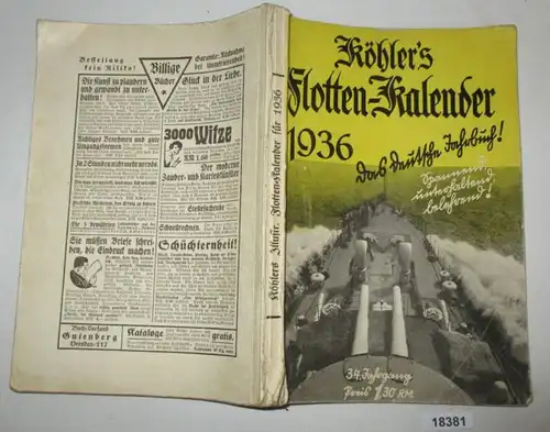 Köhlers illustrierter Flotten-Kalender 1936