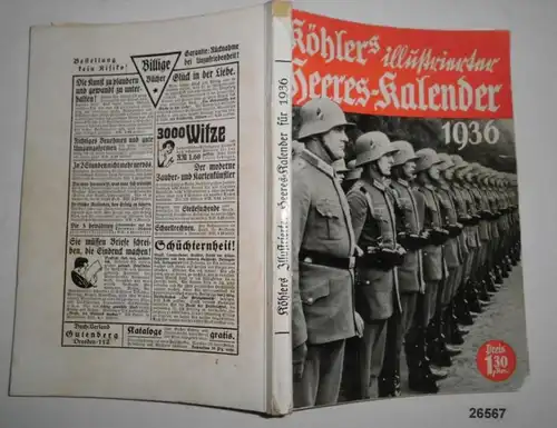 Köhlers illustrierter Heeres-Kalender für 1936, 1. Jahrgang