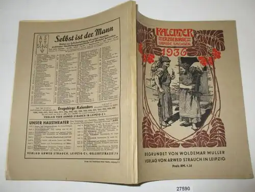 Kalender  1936 für das Erzgebirge, das übrige Sachsen und das Sudetenland - 32. Jahrgang