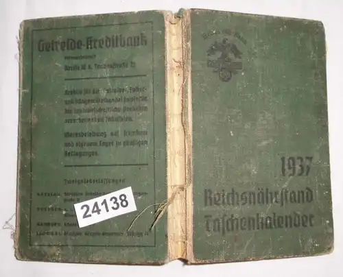 Reichsnährstand Taschenkalender 1937