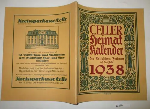 Calendrier d'origine de Celler du journal de Cellesen 1938