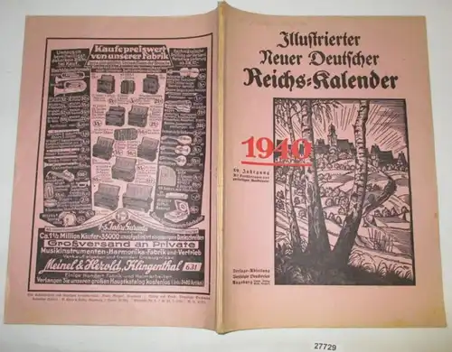 Classique du nouveau calendrier allemand de Reichs 1940 (59e année)